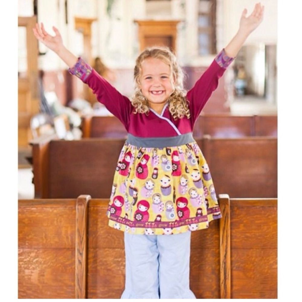 Matilda Jane Russian Doll Print Bianca Wrap Top